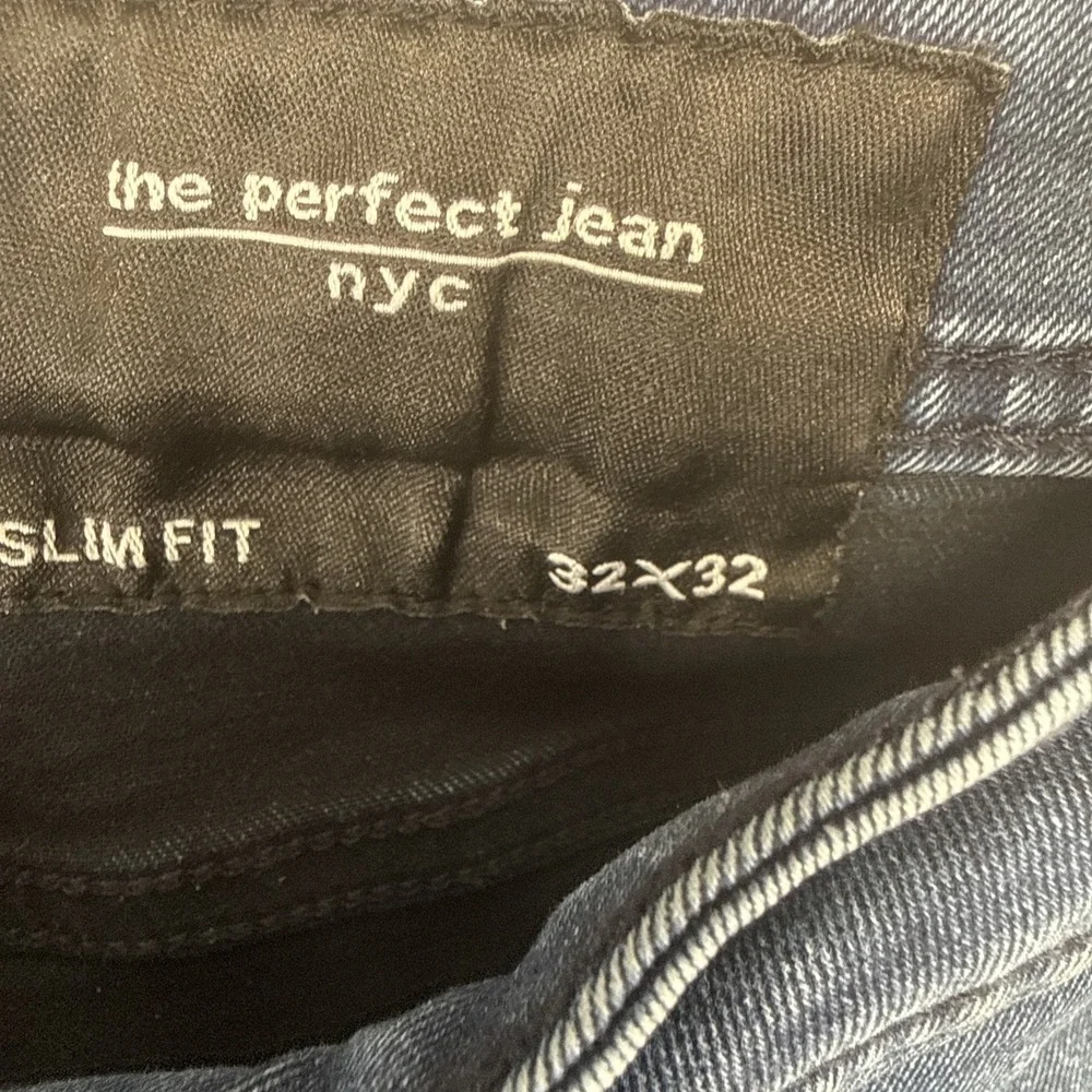 The Perfect‎ Jean NYC Jeans Mens 32x32 (fit 32x29) Blue Slim Fit Stretch Premium